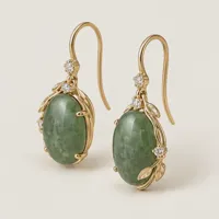 Harbor Green Oval Earring