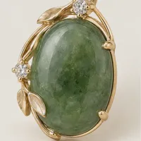 Harbor Green Oval Earring