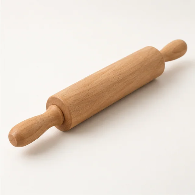 Solstice Wooden Rolling Pin — detail view