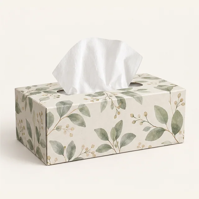 Harbor Tissue Paper Box — detail view