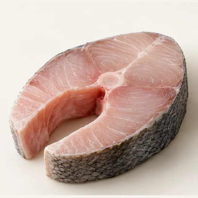 Cedar Fish Steak — detail view