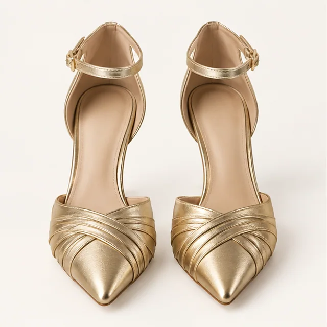 Gilded Evening Pumps — product overview